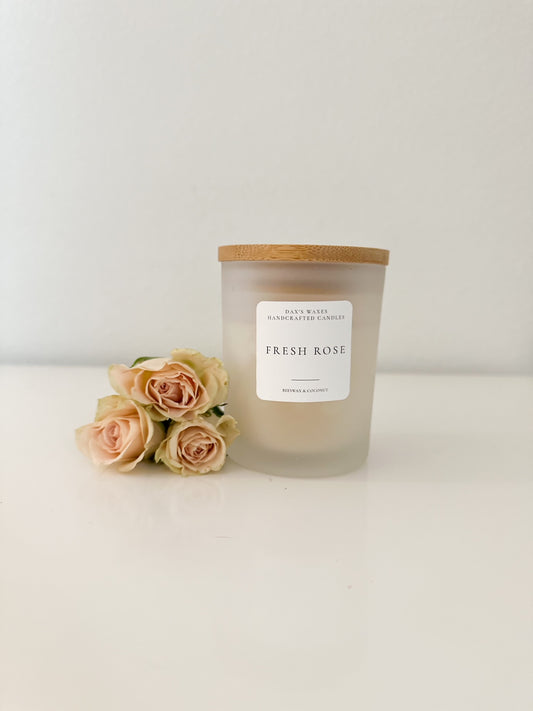 Fresh Rose Beeswax Candle